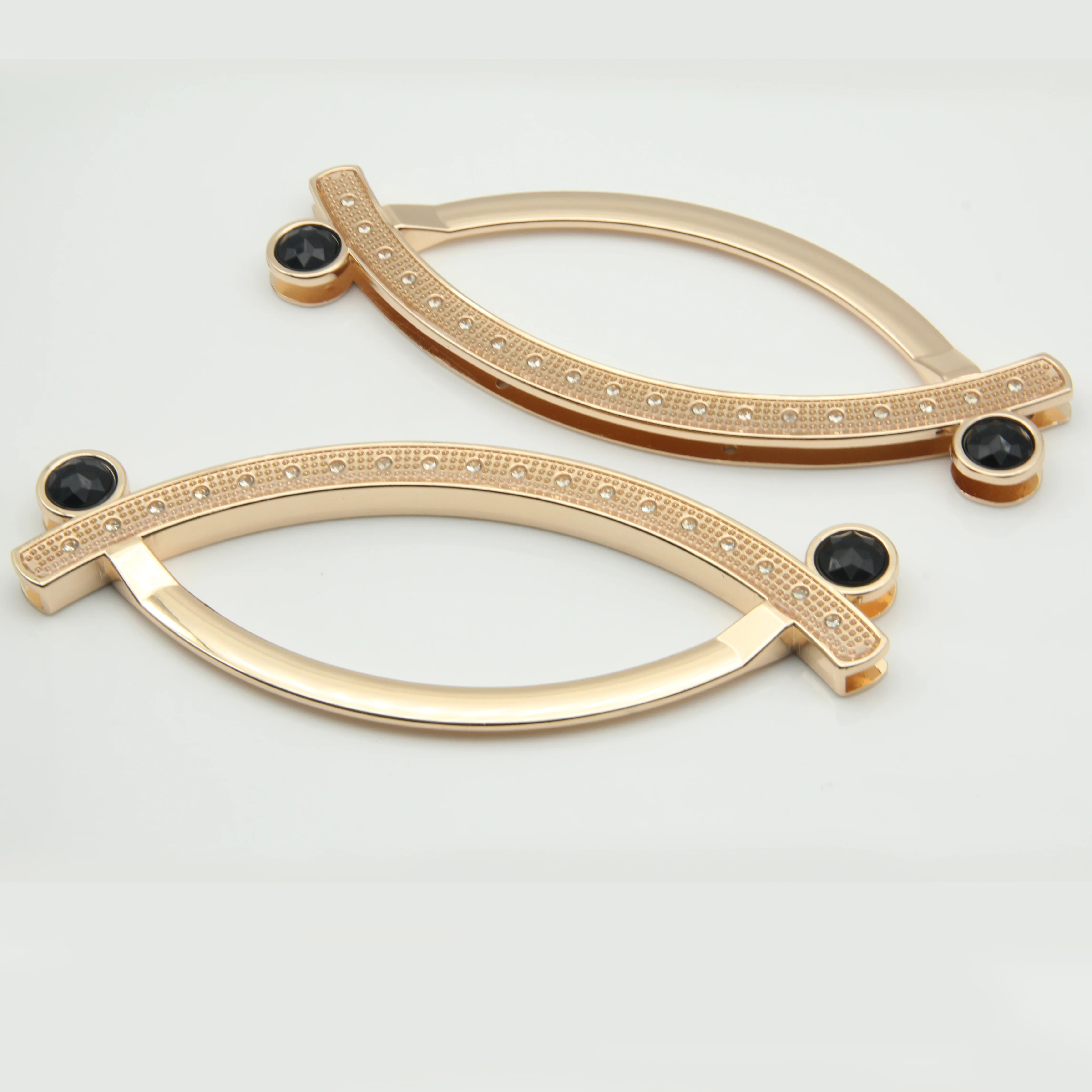 Fancy Good Quality Women Bag Hardware Accessories Metal Bag Handles For Sale