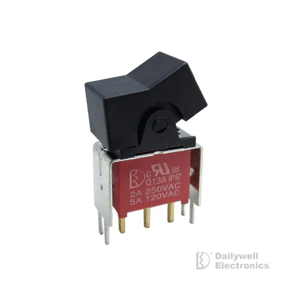 
Electric waterproof 3M DPDT sealed miniature paddle rocker switch 