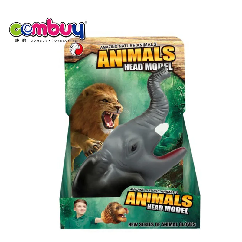 Animals hand toys pretend kids play puppet elephant