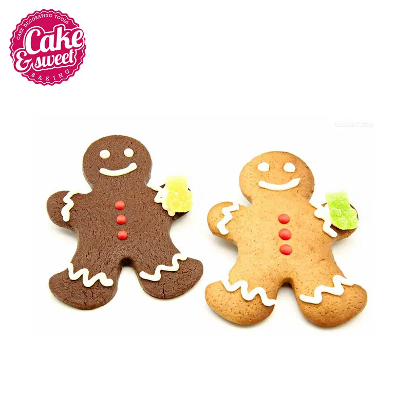 
Bulk packing stainless steel Christmas gingerbread man cookie cutter 