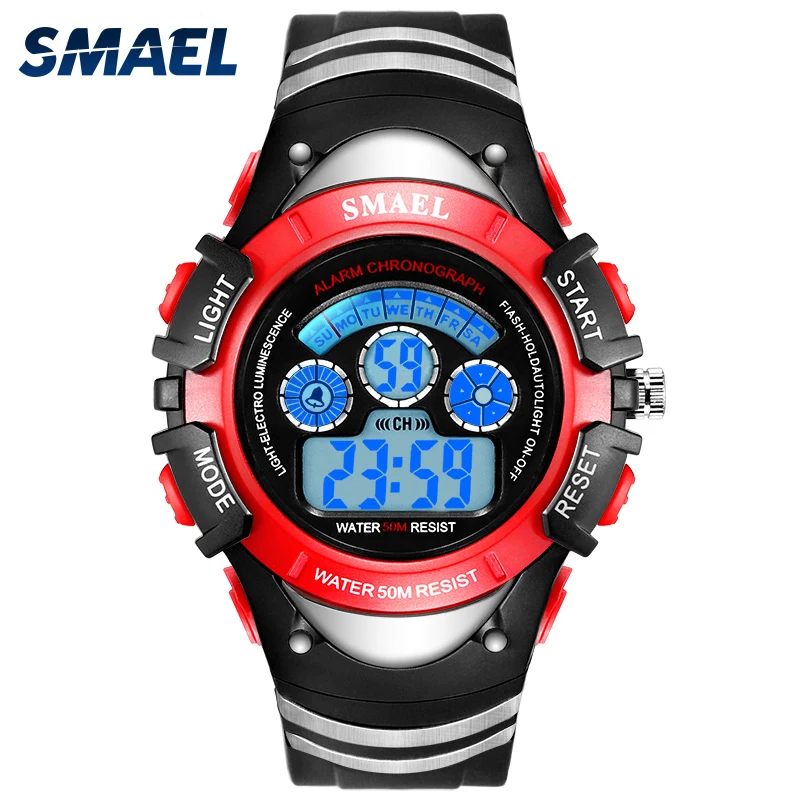 
SMAEL LCD display alarm chronograph digital watches for teens 