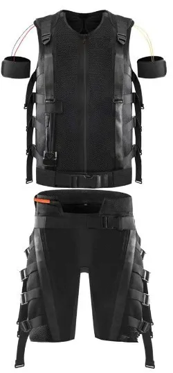 Wireless fitness electro stimulation suit / ems body training dry electrode suit