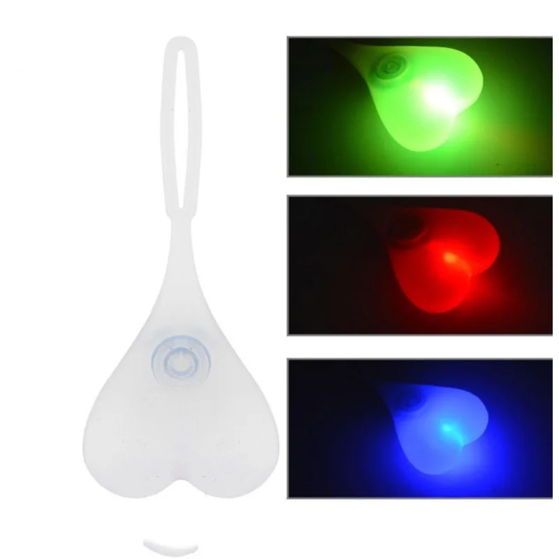 Heart Shape Bicycle Taillights 1pc LED bike  rear light Silica Safety bike front light Warning Light