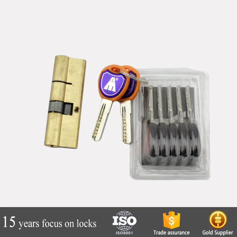 Brass high security master lock engine cylinder