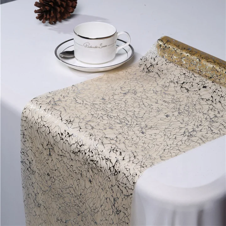 
100% Nylon organza for home decorations, table runner for festival decorations 