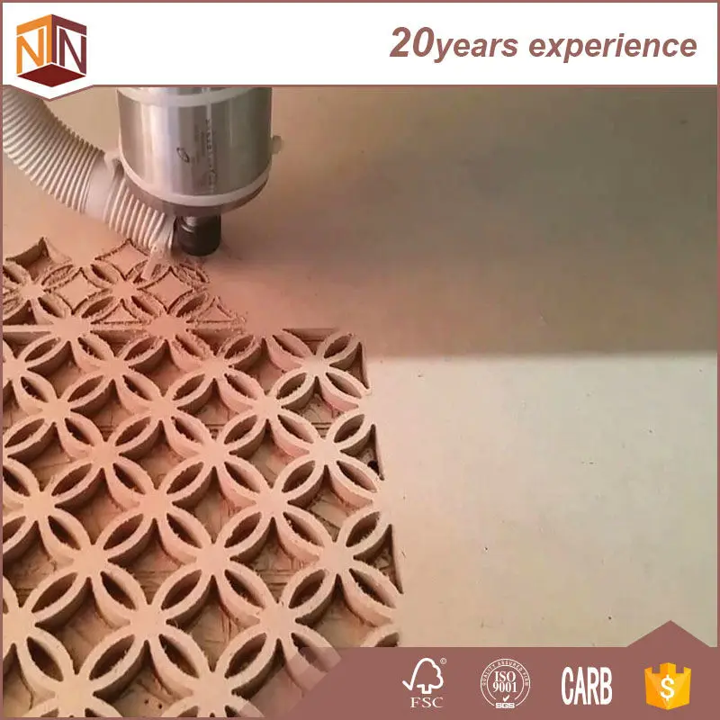 18 мм Тополь древесина волокно сырье mdf простой mdf для резьбы