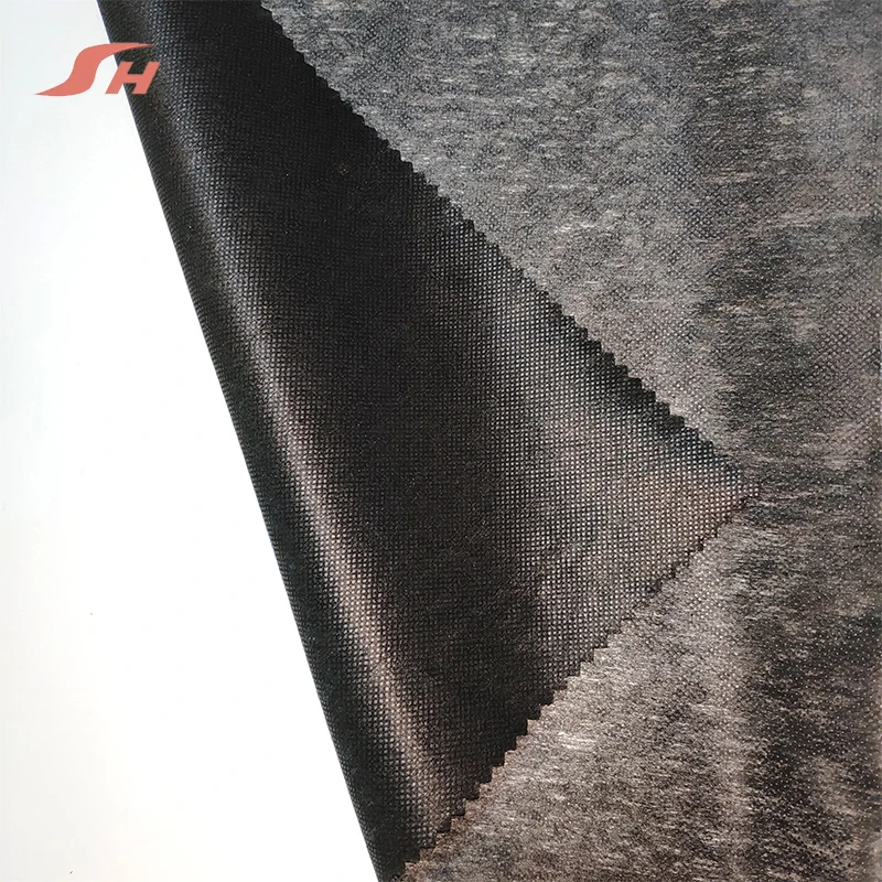 Поставка с завода, 100% полиэстер, водонепроницаемый плавкий нетканый прокладочный материал