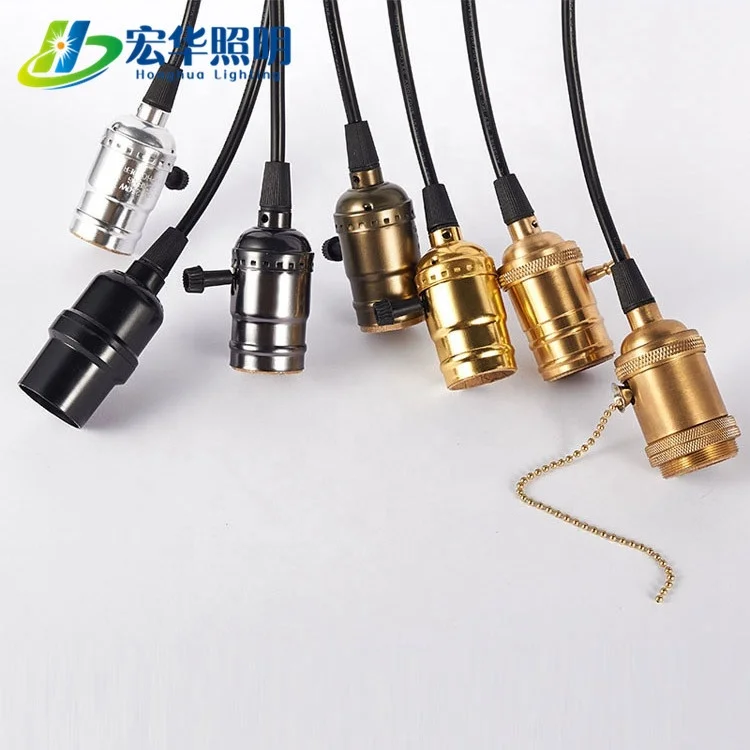 ST64 Vintage Pendant Lamp cord Plastic Socket AC110-220V Lamp Holder Manufacturer