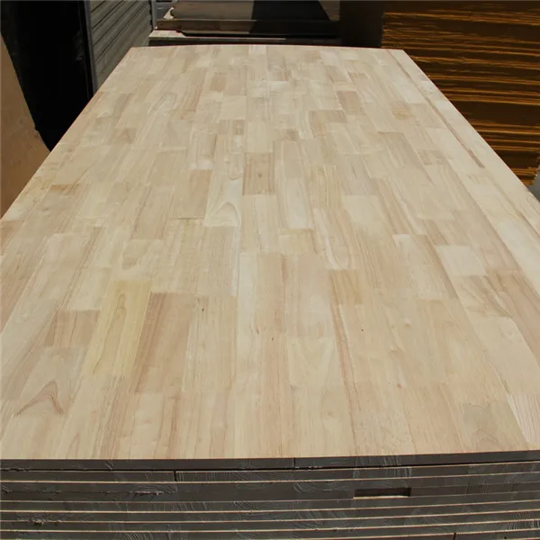 Gaotong grade AA Thailand rubber / teak wood finger joint lamination board for wooden door and furniture