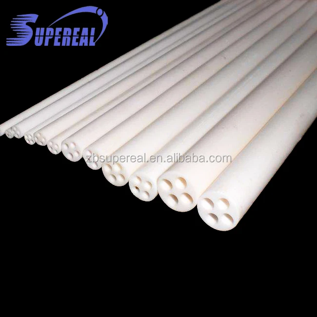 95% 99% High alumina corundum insulator / ceramic insulation tube for copper wires