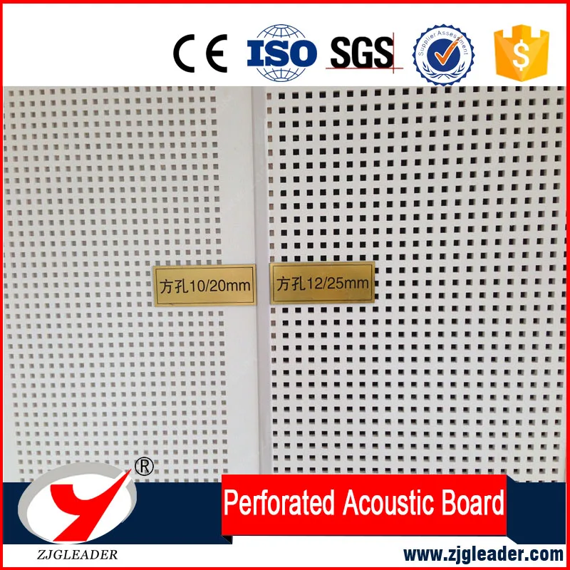 Building material fiber Perforated Acoustic Board
