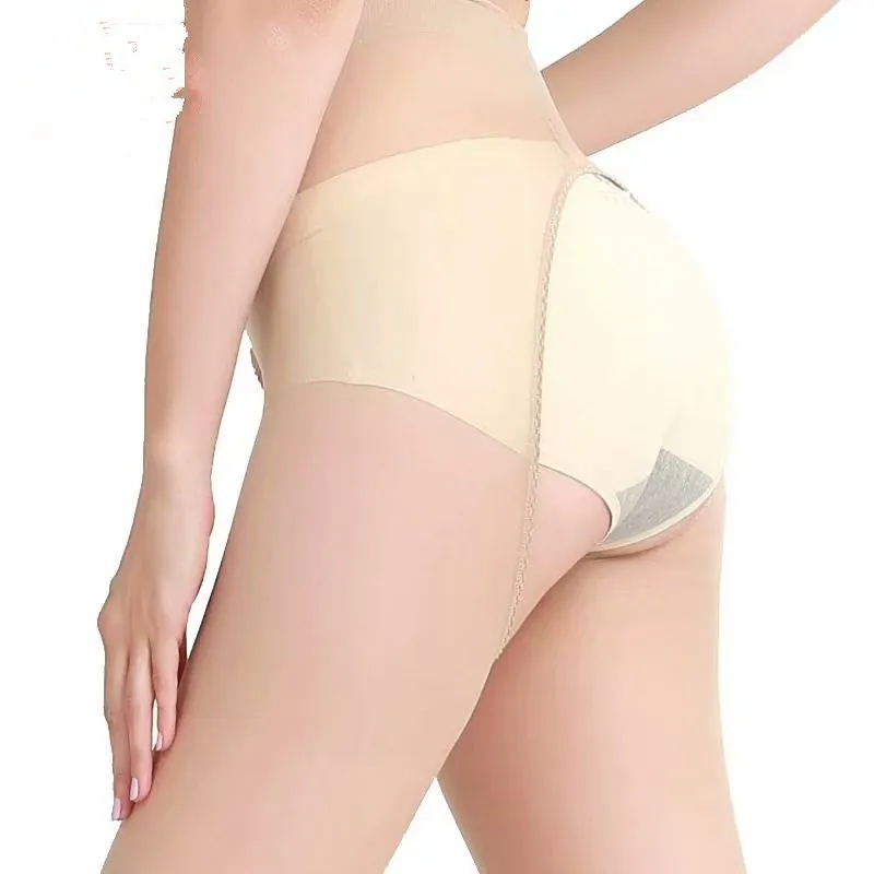 Manufacturers wholesale Color of skin Open Crotch Sheer Stocking Transparent Pantyhose Sexy Silk tights