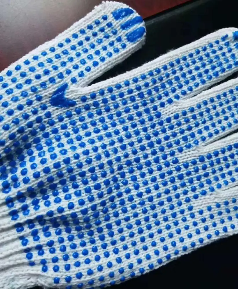 
Palm Dipping Cotton Dotting safety working gloves 