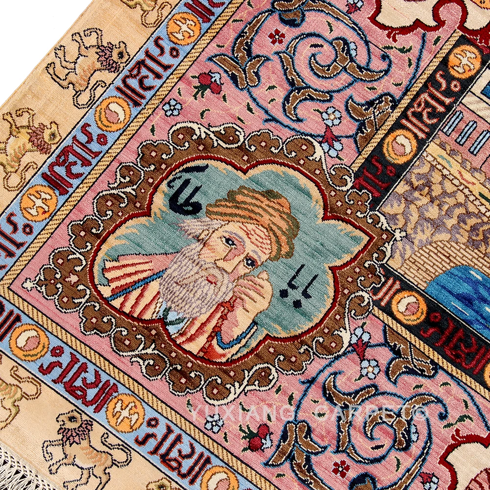 Yuxiang 6.5*10ft Constellation Design Silk Handmade Persian Rugs for Home Decor