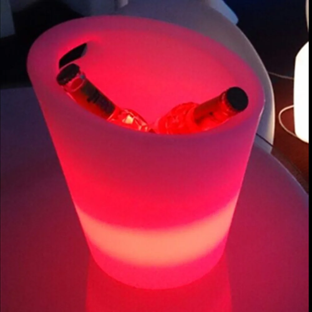 factory best price party wedding even led illuminated furniture led light up plastic beer bucket wine bucket cooler