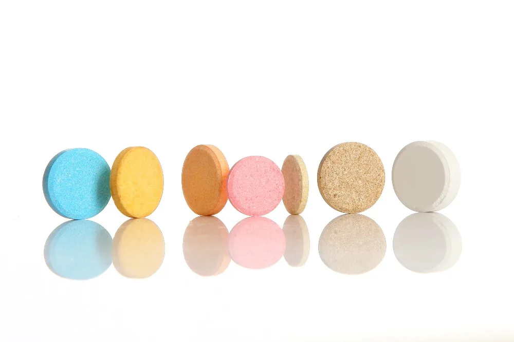 Таблетки для добавления цельных продуктов, мультивитамины и минералы, шипучие таблетки