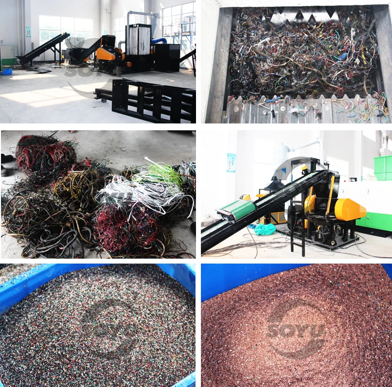 Wire stripper machine recycling/wire cutting stripping machine