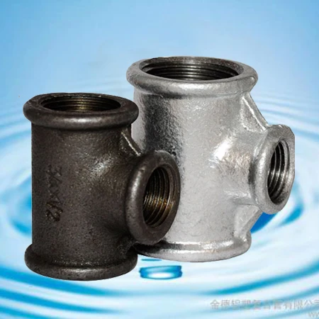 Factory Manufacture Black Malleable Iron Pipe Fittings Tee
