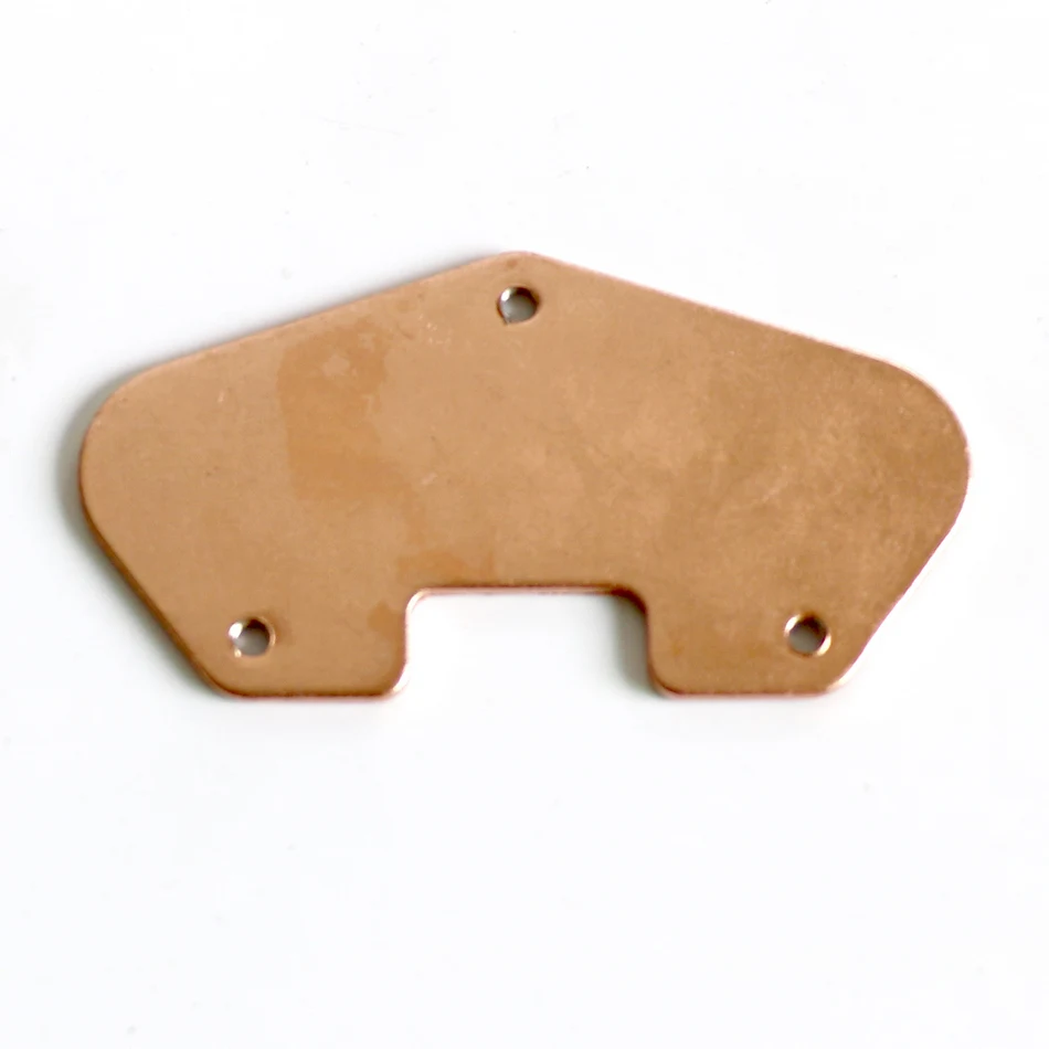 6-32 US Standard Screw Holes Tele Electric Guitar Pickup Baseplate with Copper Plated Steel Material