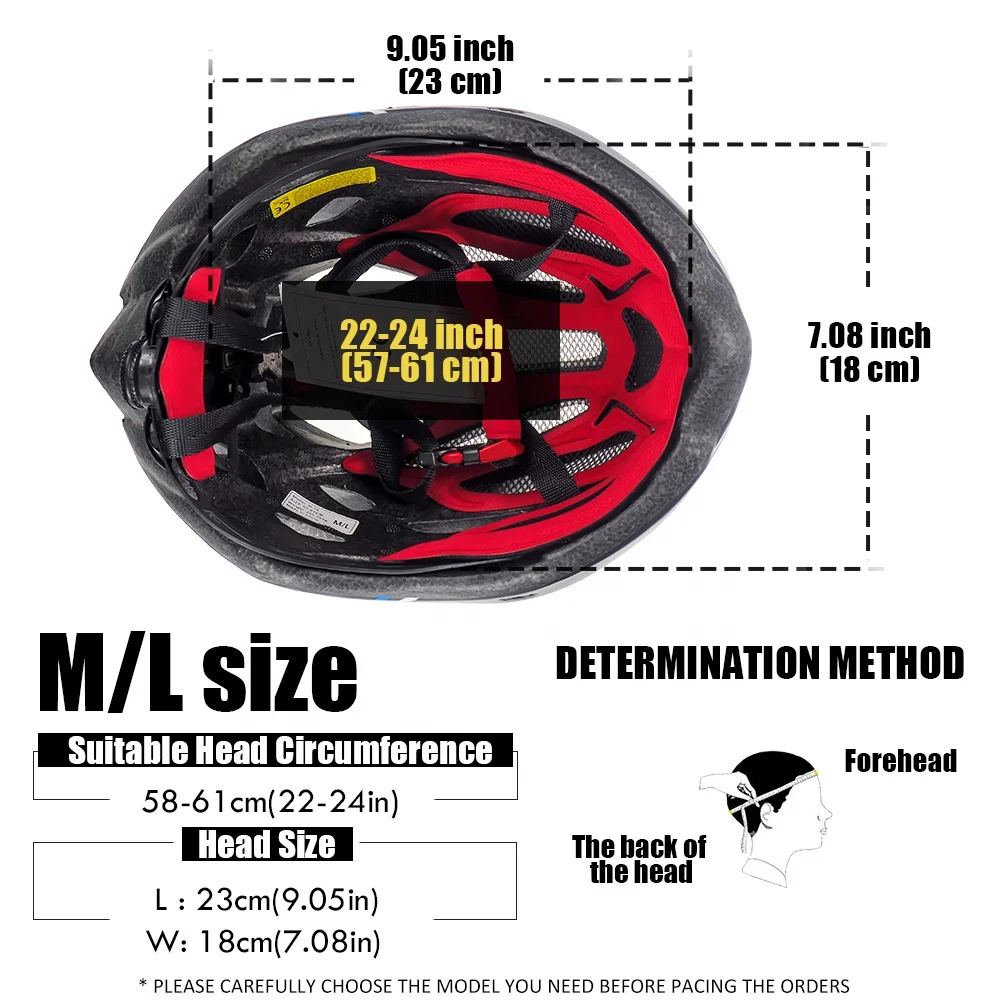 
Manufacturer Bicycle Helmet Adults Mountain Bike Helmet with LED Flashlight 