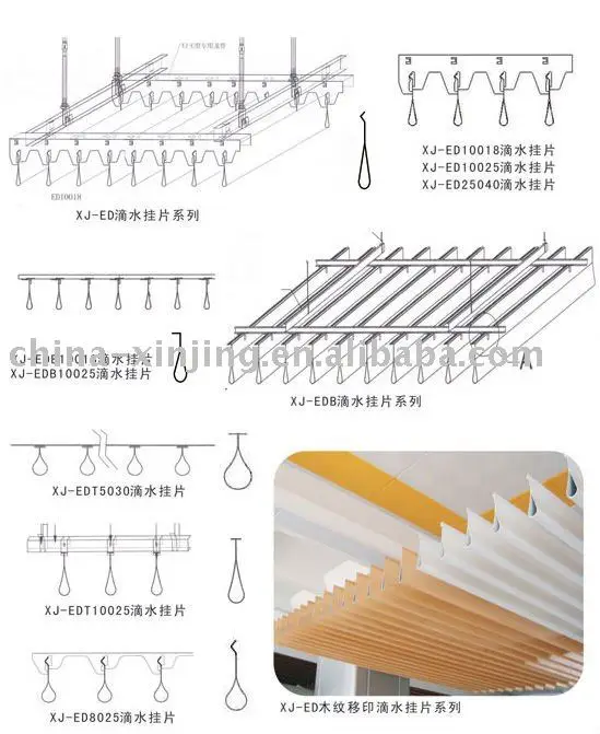modern design   strip aluminum false ceiling system (449423951)