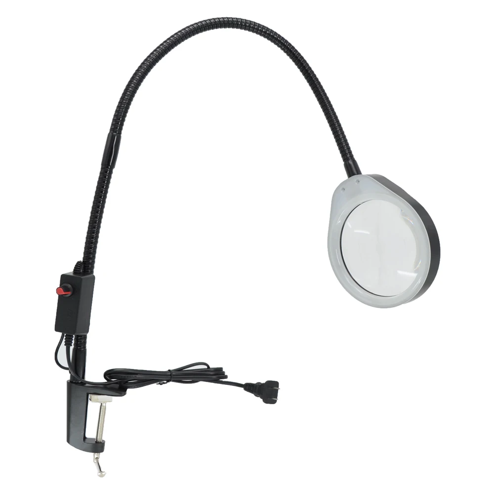 Factory wholesale 48pcs led lights Adjustable Long arm clamp magnifier for medical surgery magnifying glass