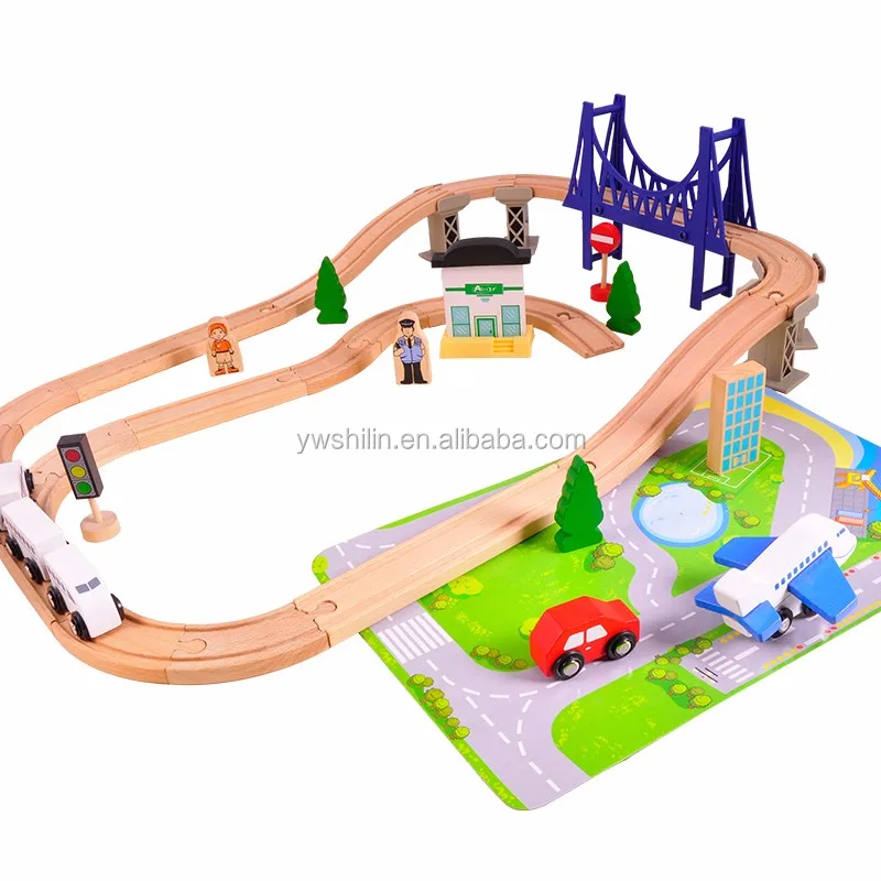 Набор деревянных треков для детей