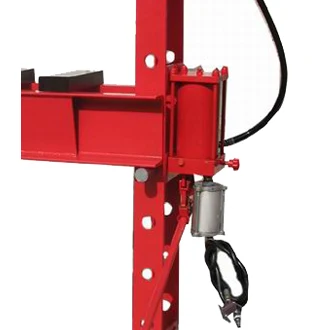 
20T CE-certificated H frame air/hydraulic shop press with movable ram and gauge 