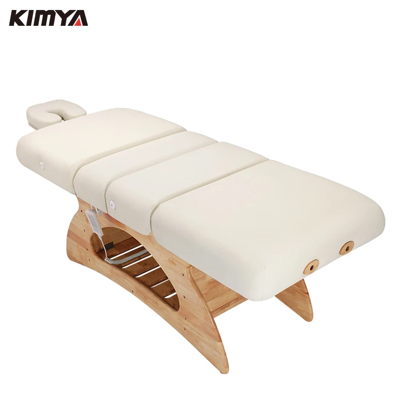 korea korean thai modern multifunction 2 motor wood reclining electric beauty table spa chair massage bed
