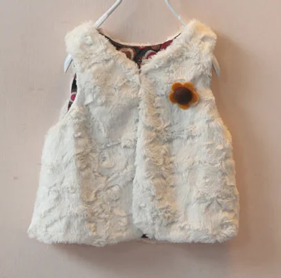 Ребенок молодежь искусственного меха жилет