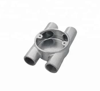 BS EN 61386-21:2010,IEC 61386-1:2008  Malleable H Type 4 Way Conduit Box