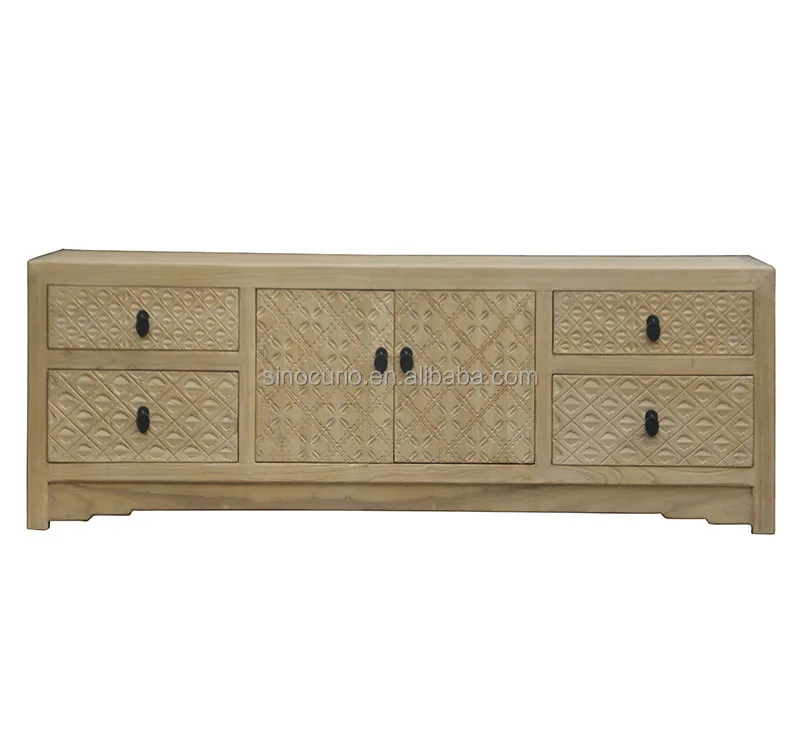 chinese antique furniture reclaimed wood tv stand & cabinet