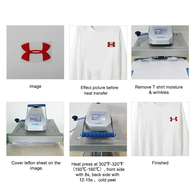 Custom designs 3d thicken effect heat transfer sticker for t-shirt