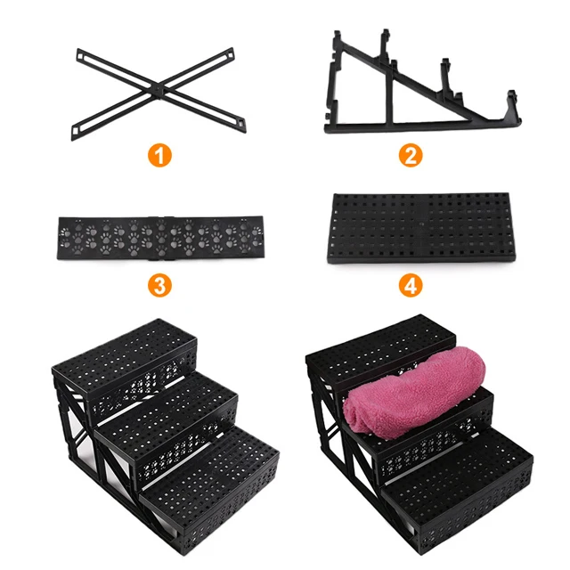 Foldable Pet Steps And Stairs for Dogs and Cats