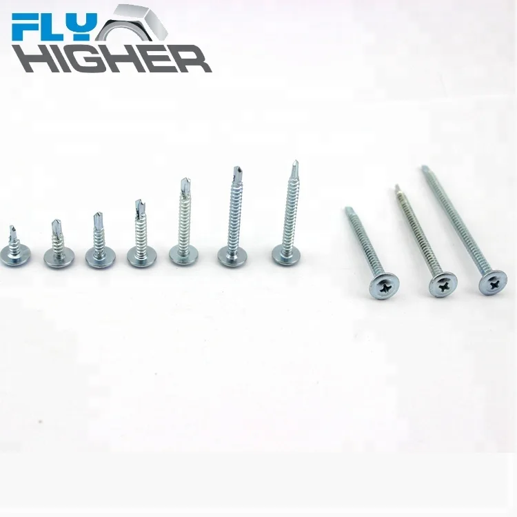 self drilling cross recessed screw for back panels