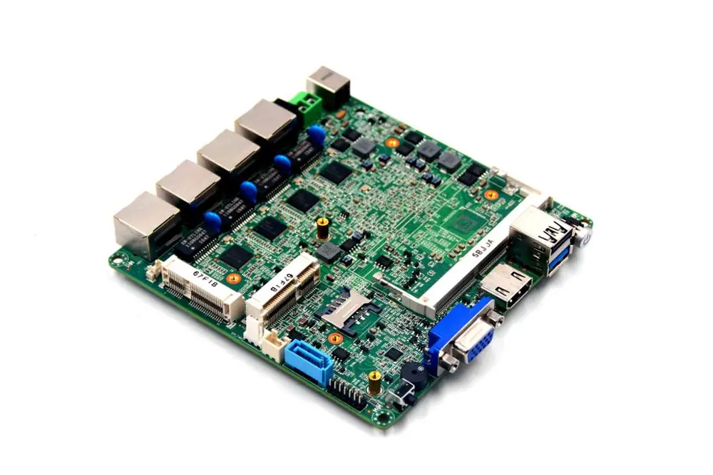 
4 ethernet ports motherboard J1900 pfsense network security mainboard 