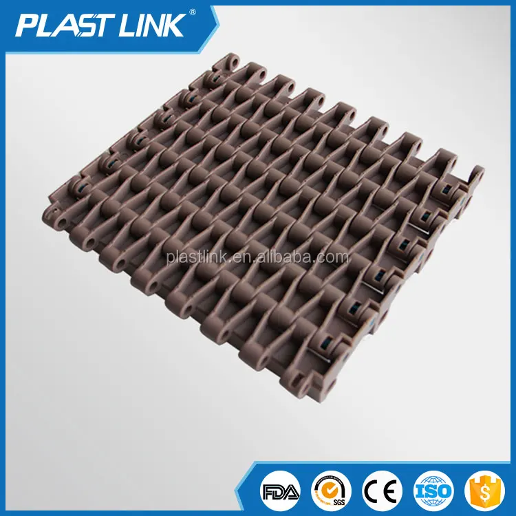 Top plate modular plastic conveyor belt for food Industry