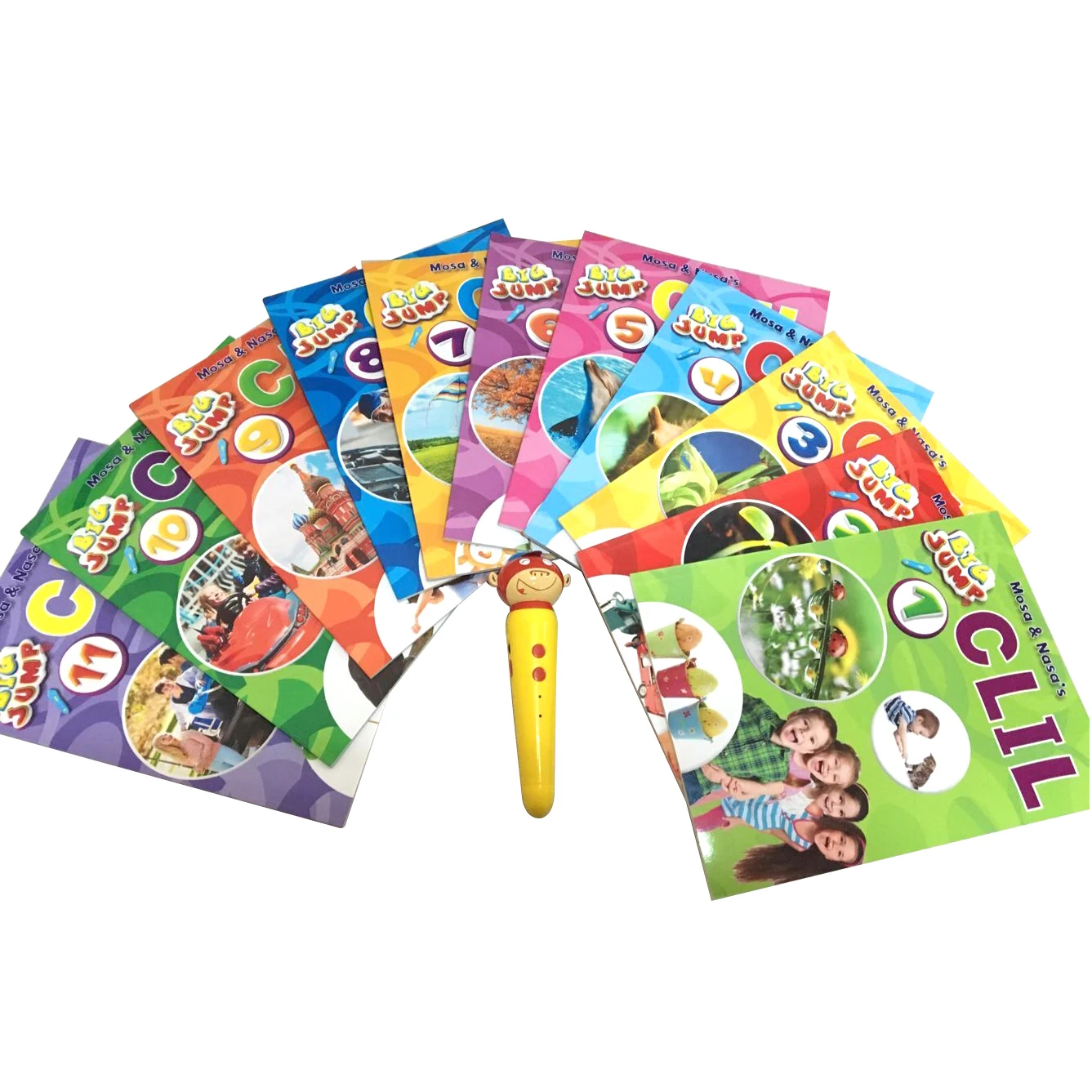 Recordable Digital Touch Reading Pen, Leapreader Pen and English Book Big Jump for Kids