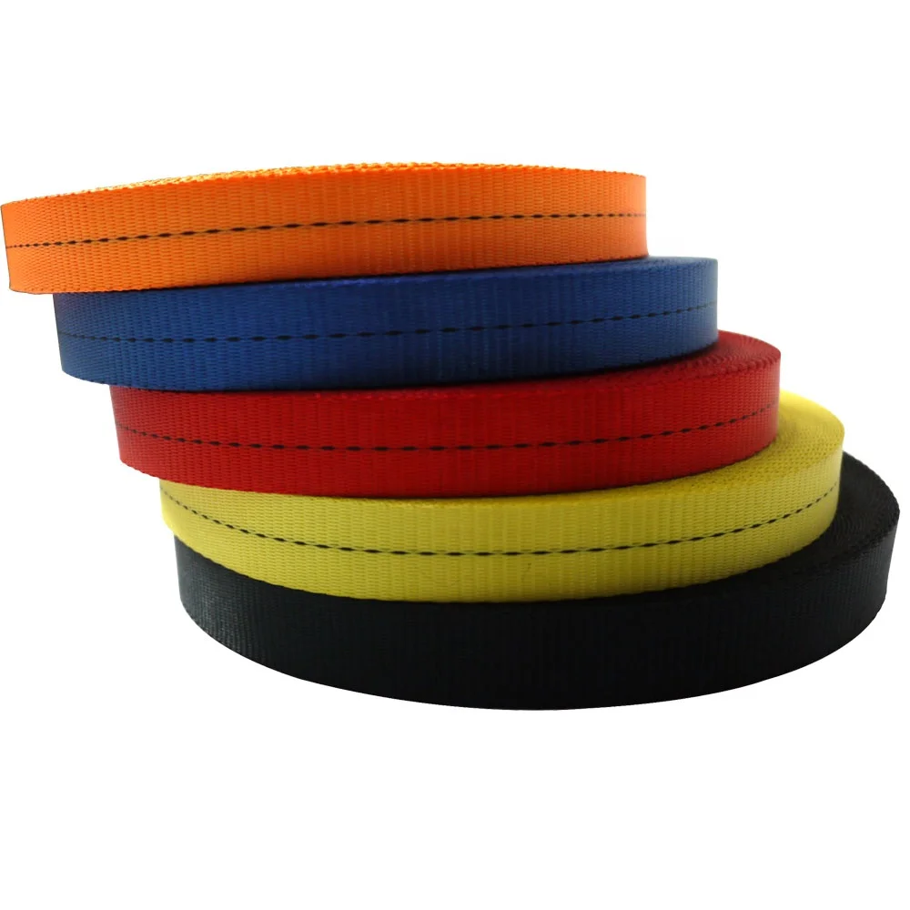 2pcs 1' 25mm black metal cam buckle lashing tie down strap with 40cm colourful polyester webbing soft loop set