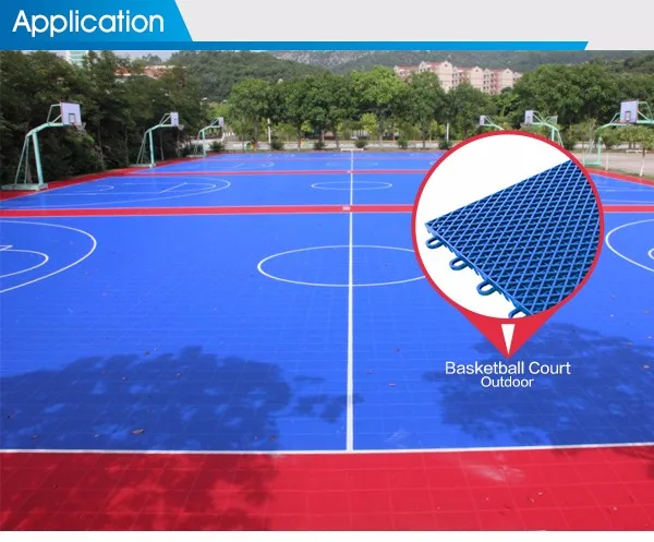 100% brand new pp materials portable mat tiles sport tile futsal surface