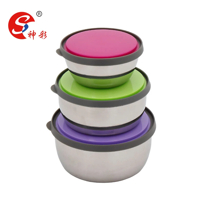 online shopping Set of 3 Stainless Steel lunch box and food storage containers Multi Color