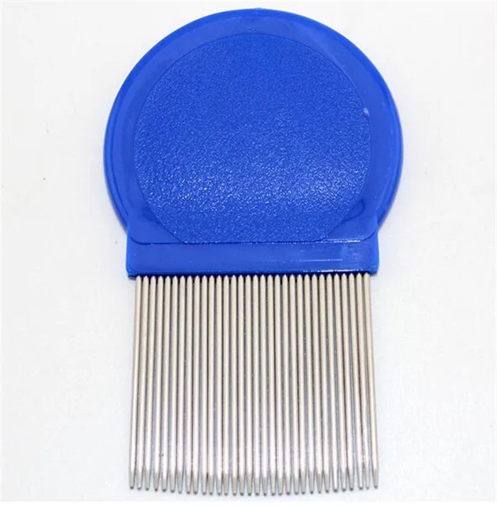Stainless steel long needle fine toothed comb fleas removal lice combs