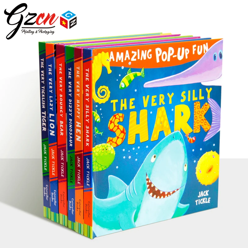 custom printing hardcover thick cover animals cartoon coloring children book