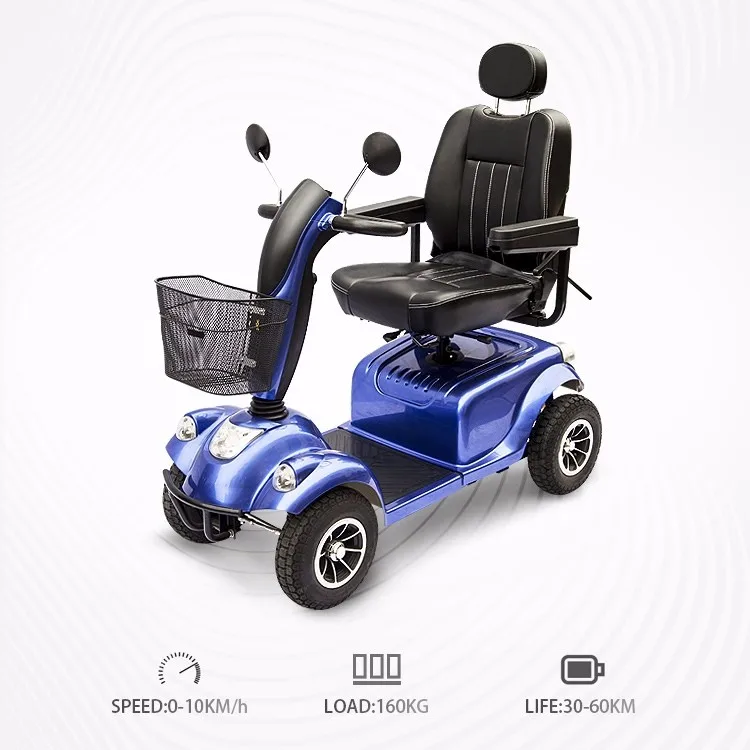 800W High Configuration Four Wheels Large Seat Electric Mobility Scooters For The Disabled And Old Persons