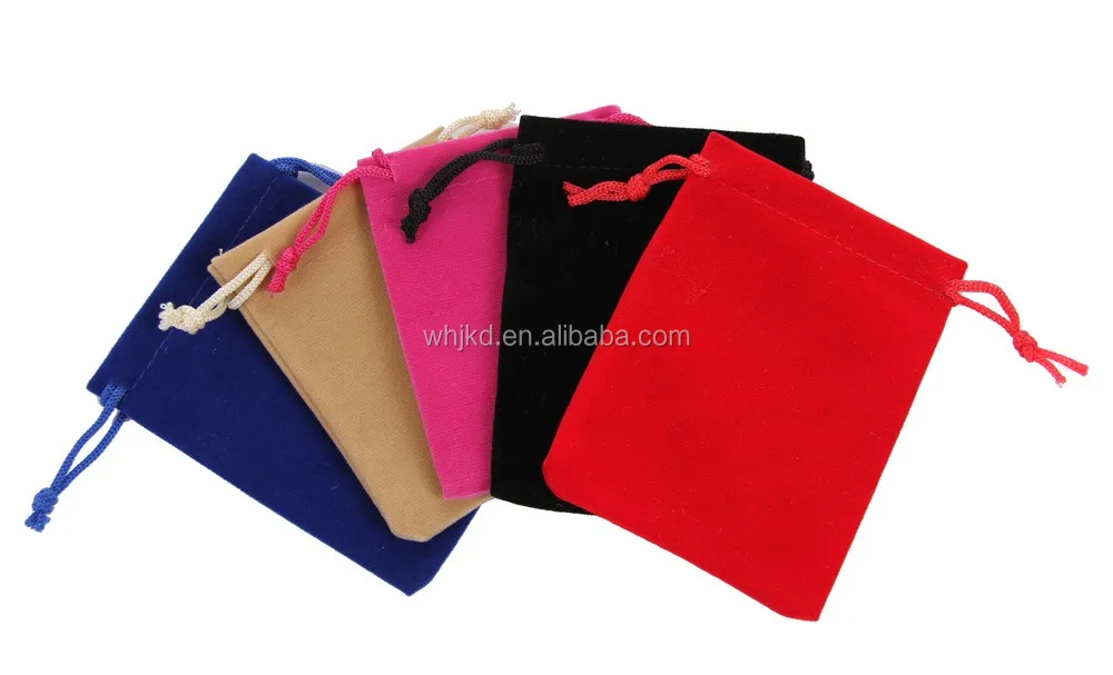 Оптовая продажа, персонализированная бархатная маленькая сумка на шнурке для ювелирных изделий