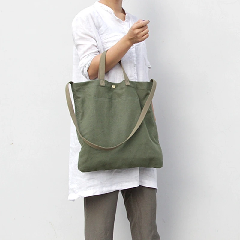 Simple casual Korean version of the shoulder bag lightweight practical cotton canvas tote bag