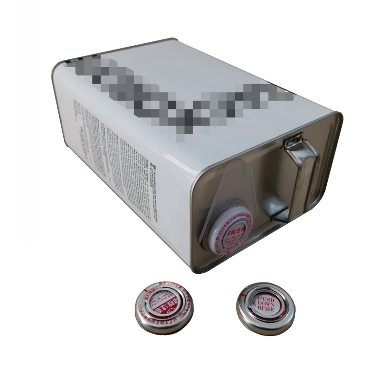 General Use Finger Press Caps Metal  Pressure/Squeeze Lids for Metal Oil Tin Cans/Buckets/Banks China Supplier