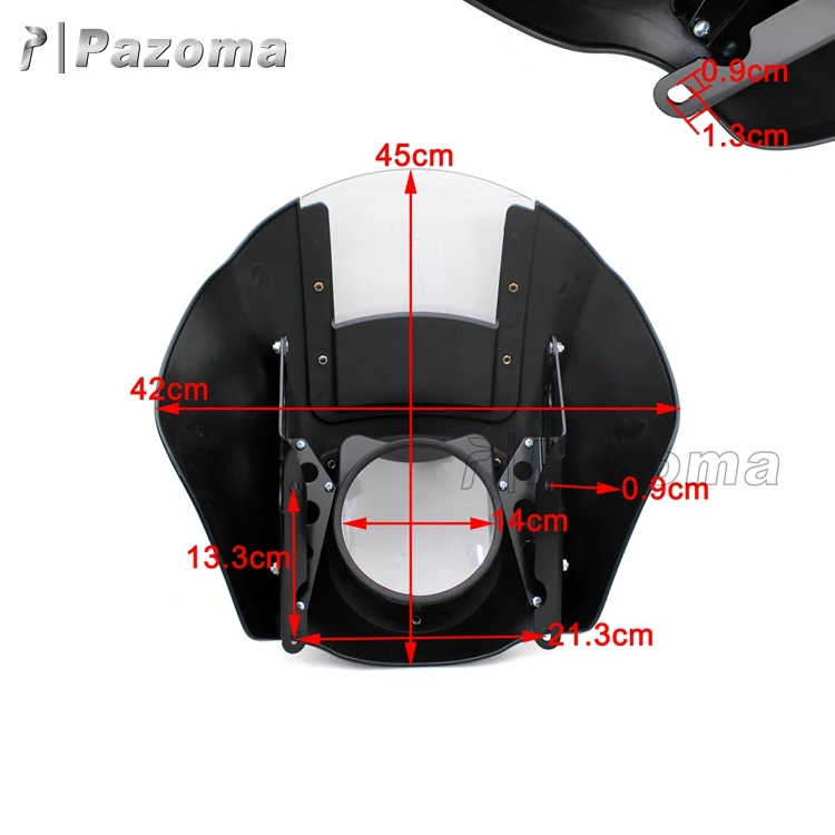 Обтекатель фары мотоцикла с ветровым стеклом для Harley Davidson Iron 883 XL883N FXR Dyna