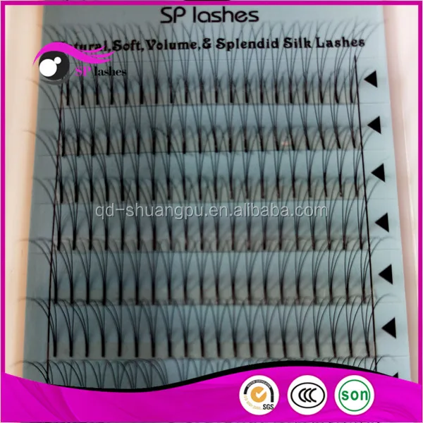 Высокое Качество Pbt Материал 3D Объем Ресницы Синтетические Наращивание Ресниц