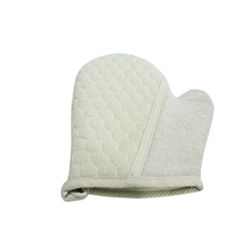 Double Sided Exfoliating Mitt Glove (Large - XL) Sisal and Jute Loofah Sponge, Bath and Shower Wash Cloth